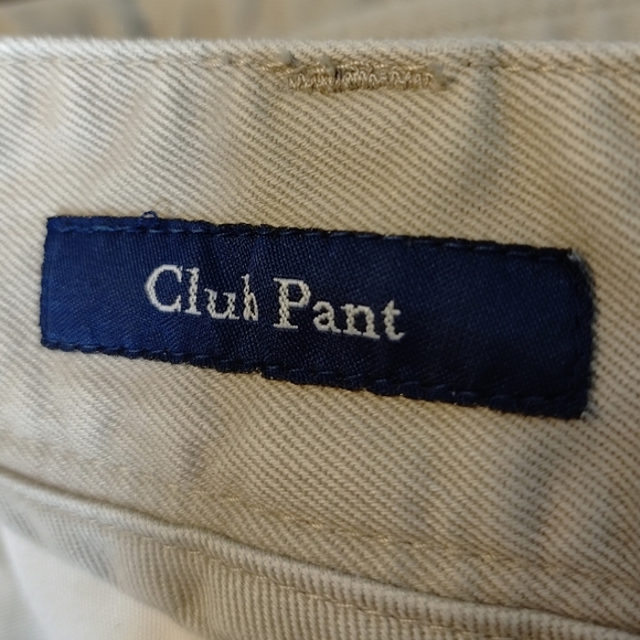 VINEYARD VINES Men's 33x32 Club Pant Chino Flat Front Khaki Cotton Pants - Picture 7 of 8